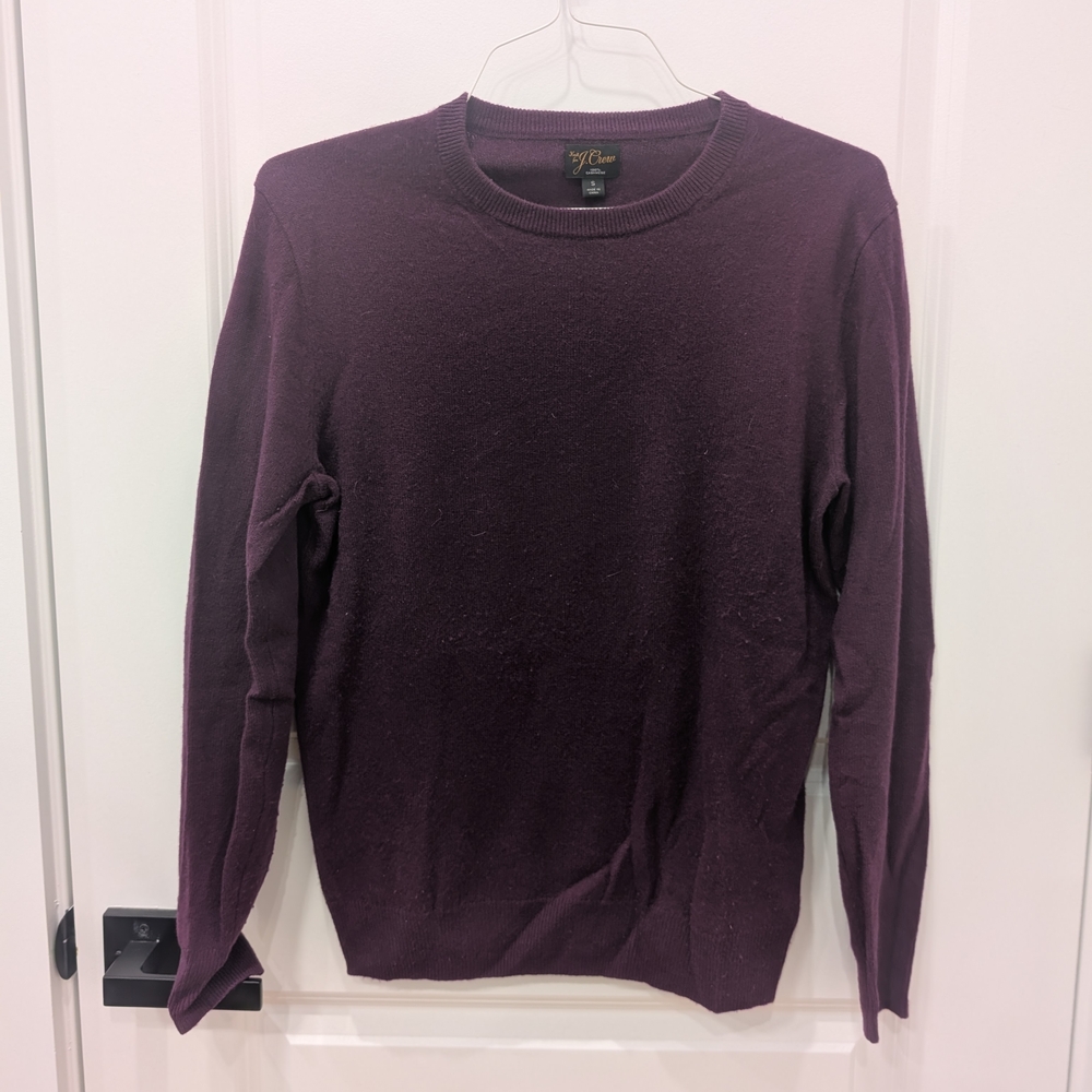 J. Crew Plum Cashmere Sweater